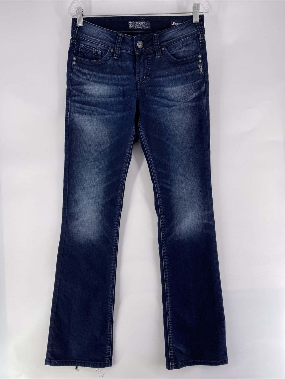 Silver Jeans Women’s Size 28x33 Blue Suki Slim Boot Cut Stretch Denim Jeans